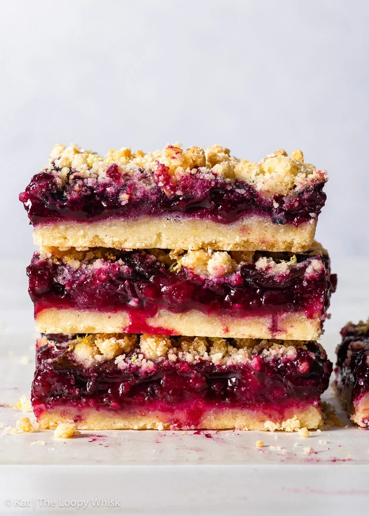 Barrette crumble ai mirtilli