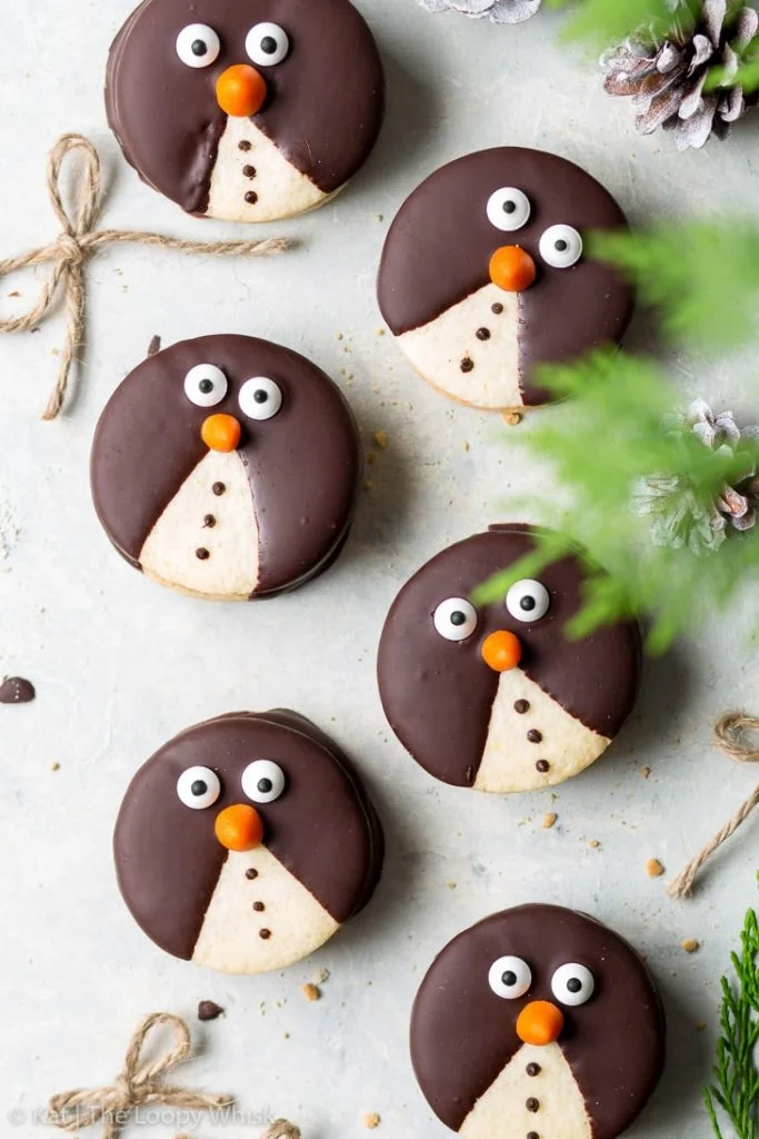 Biscotti pinguino di Natale