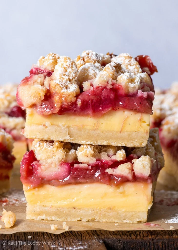 Barrette crumble di rabarbaro