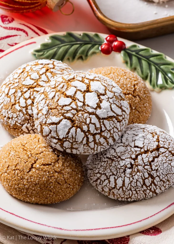 Biscotti crinkle allo zenzero