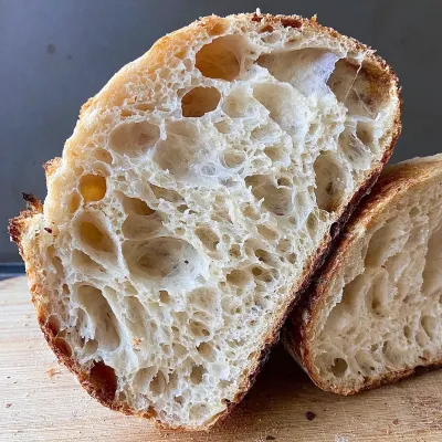 Pane a lievito madre senza impastare
