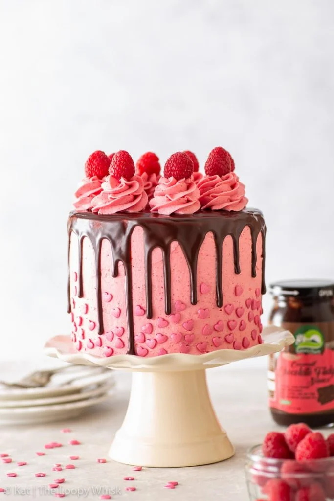 Torta al cioccolato e lamponi