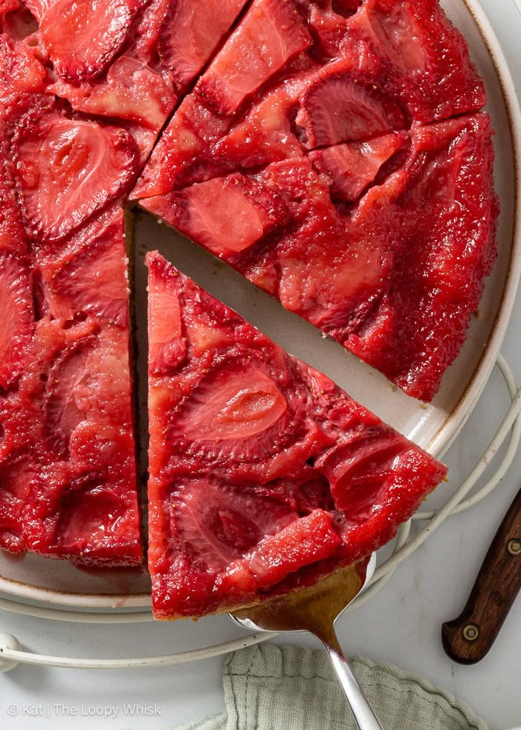 Torta rovesciata di fragole