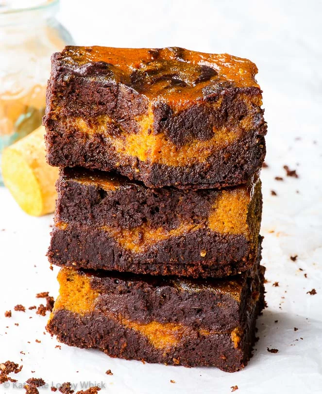 Brownies di cioccolato e zucca