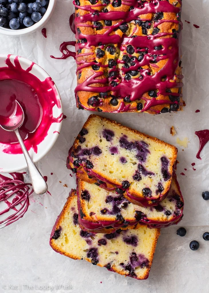 Plumcake limone e mirtilli