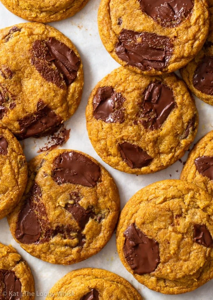 Biscotti gommosi di zucca e cioccolato