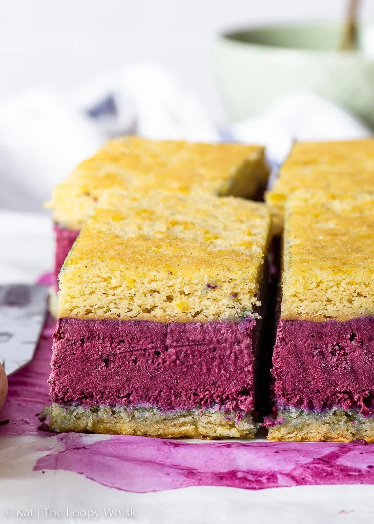 Sandwich di gelato al limone e mirtilli