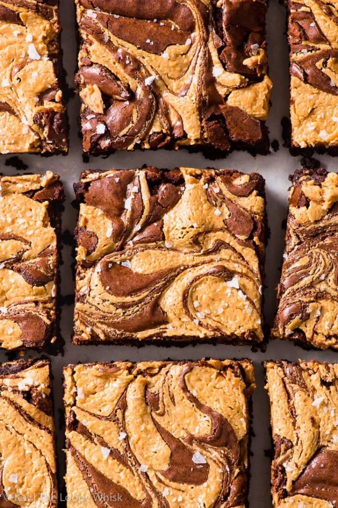 Brownies marmorizzati al burro d'arachidi
