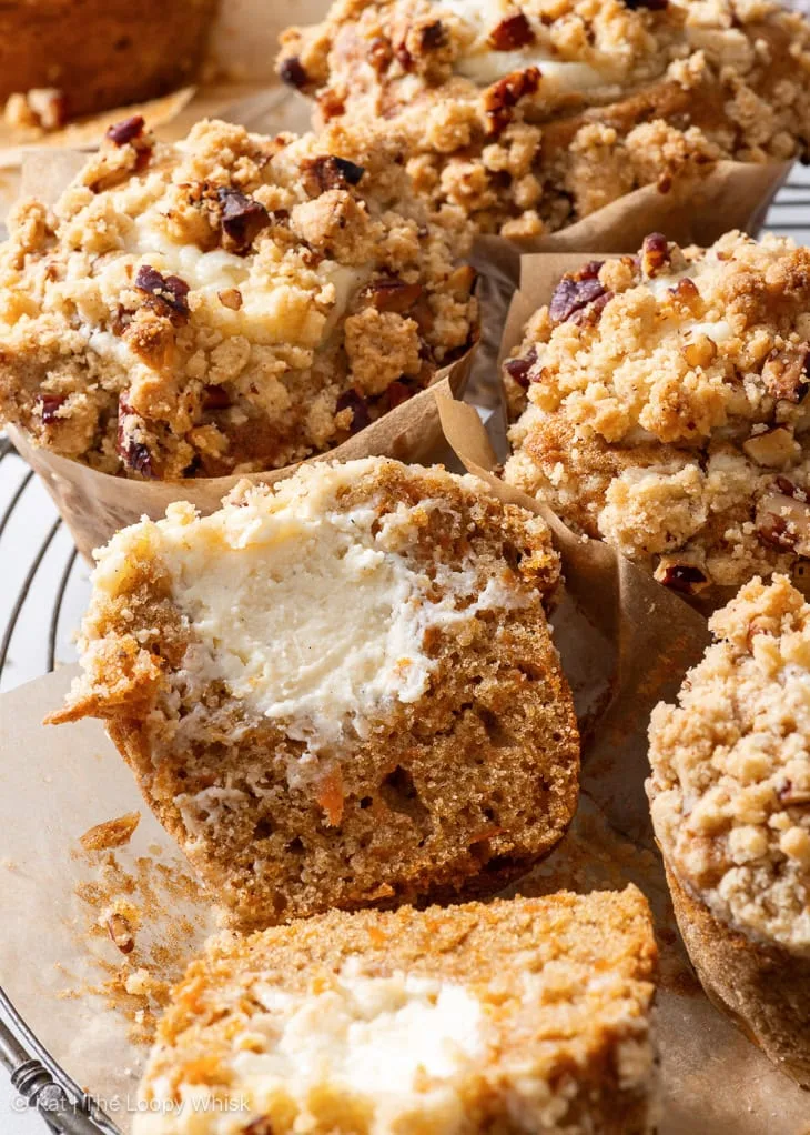 Muffin di carote ripieni di "cheesecake"