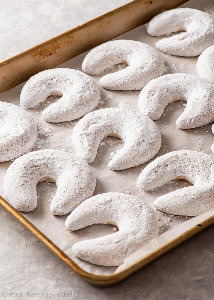 Vanillekipferl (cornetti di vaniglia e mandorla)