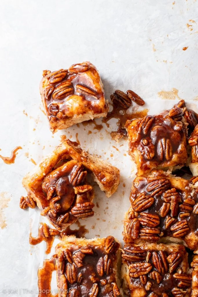 Girelle alla cannella con noci pecan caramellate