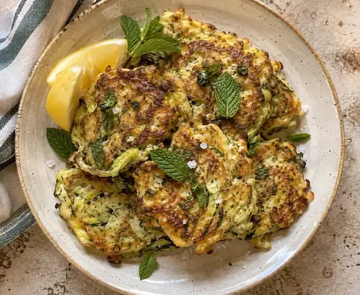 Frittelle di zucchine e menta