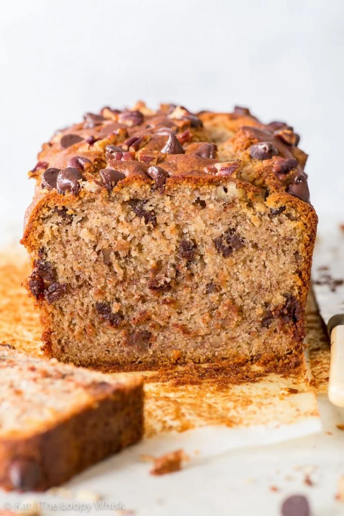 Torta di banana, cioccolato e noci pecan