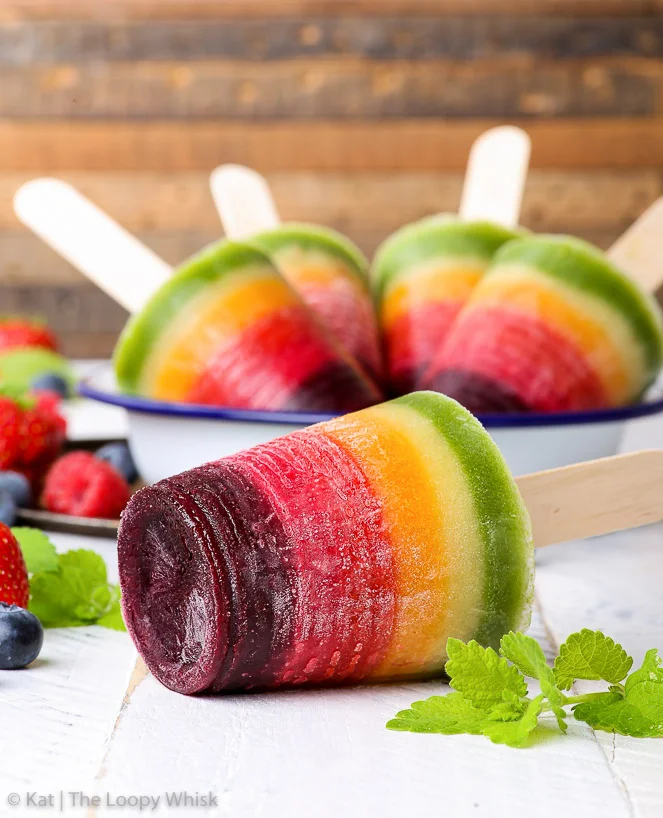 Ghiaccioli arcobaleno, 100% naturali