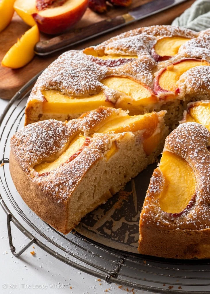 Torta di pesche