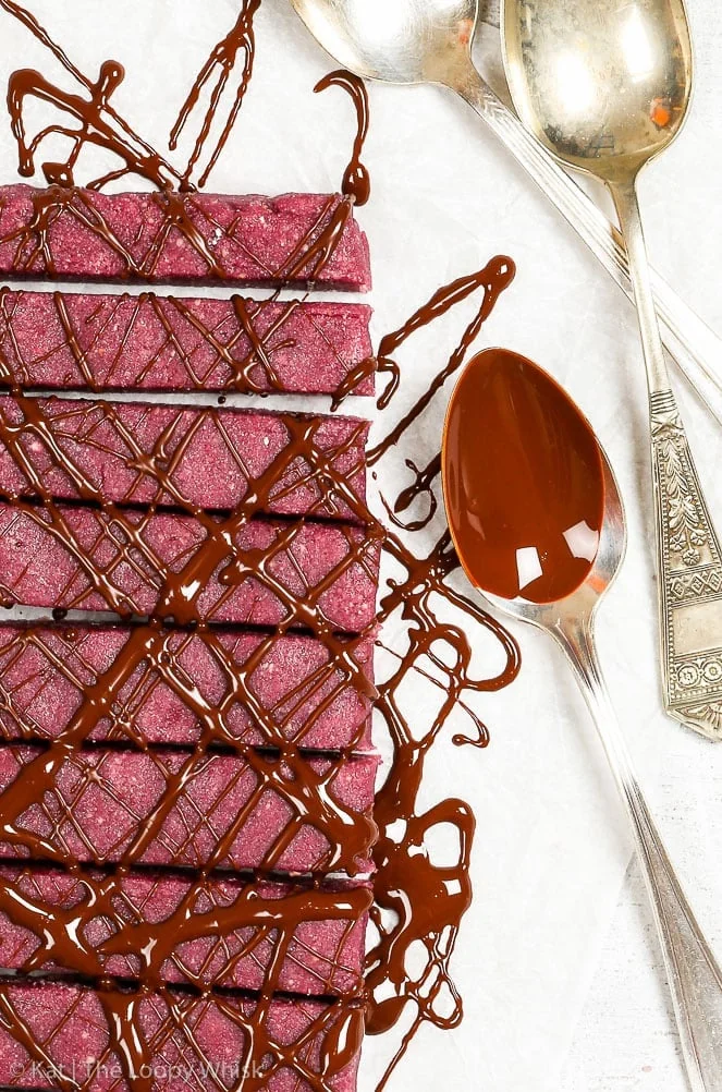 Barrette al cioccolato e lampone (vegane)