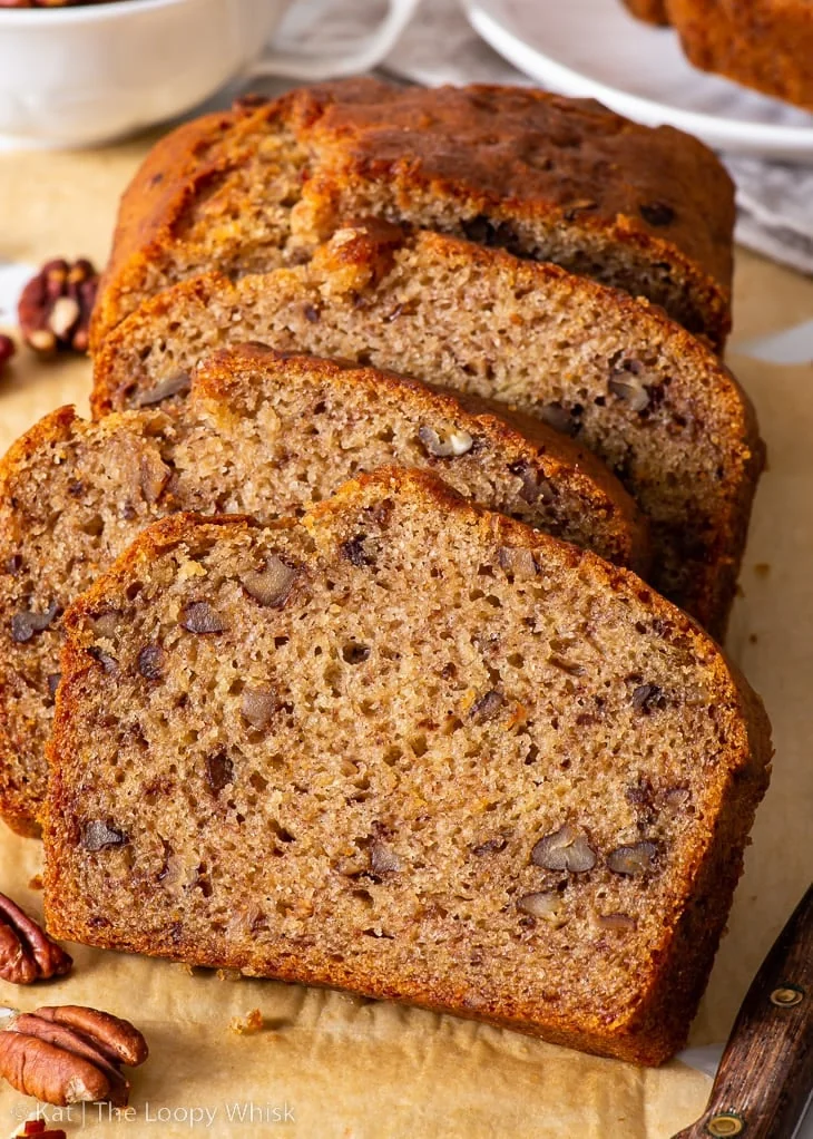 Torta di banana e noci pecan