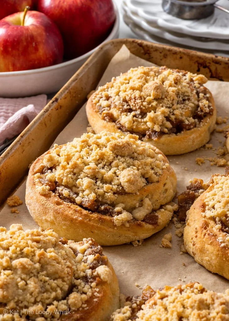 Girelle di mela e crumble