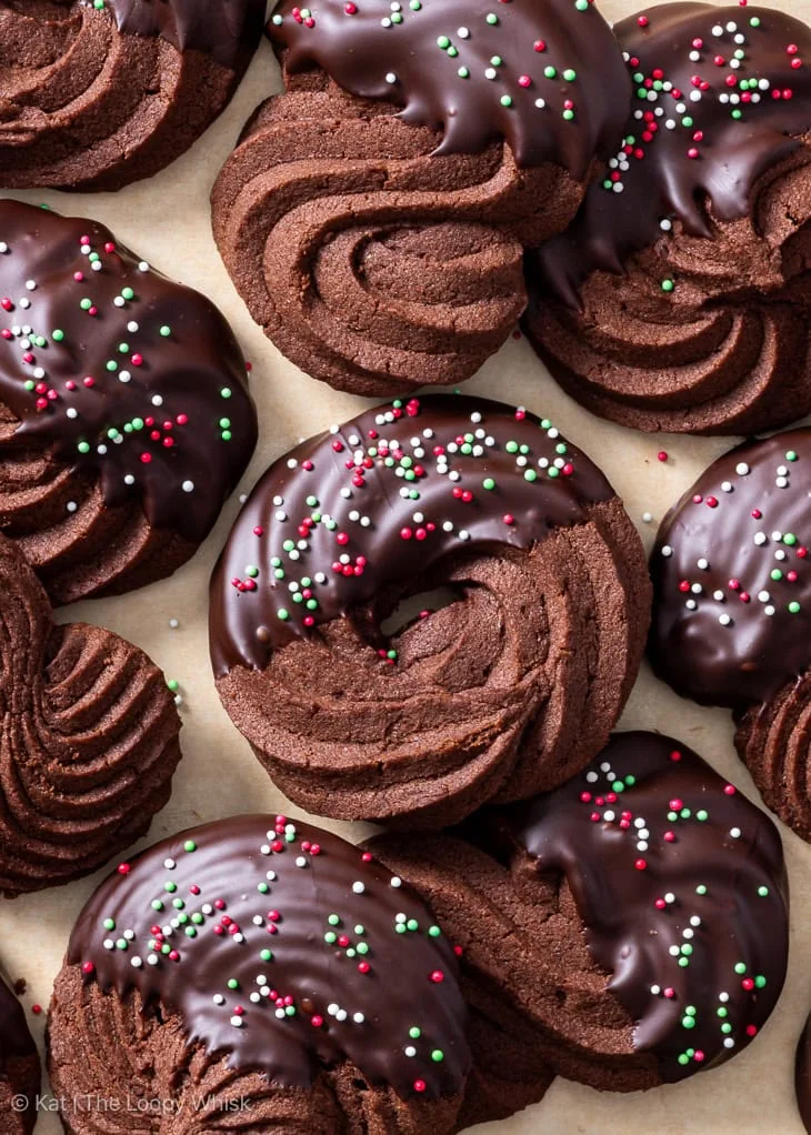 Biscotti al burro con cioccolato