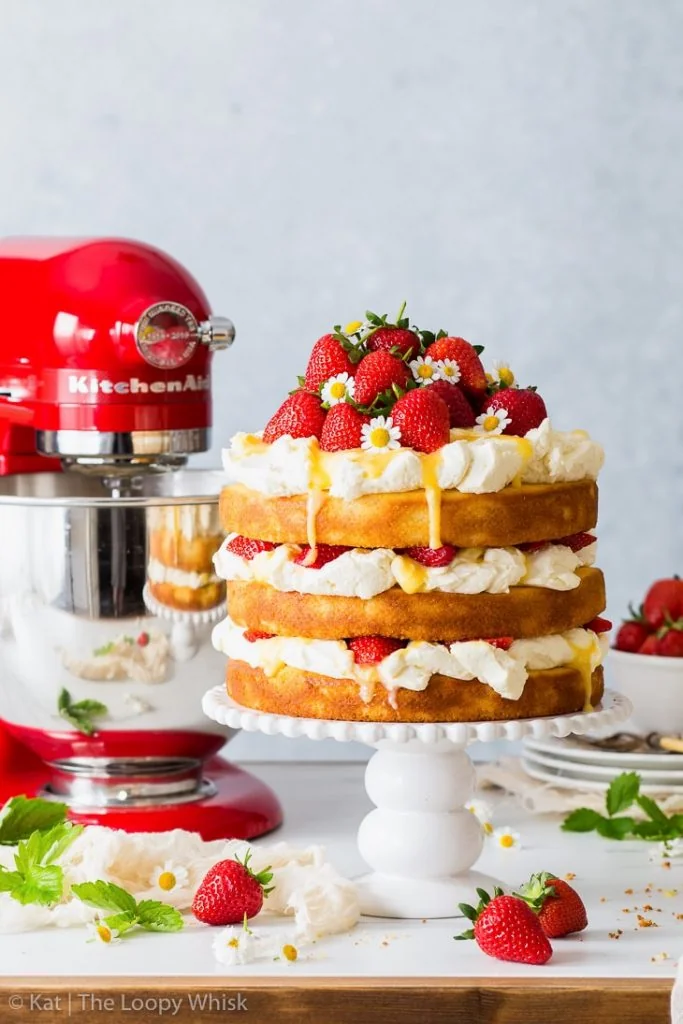 Torta di fragole e limone