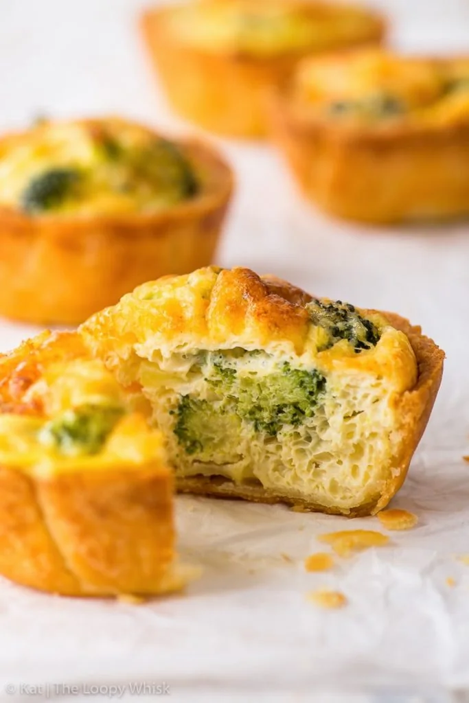 Mini quiches, 3 gusti diversi