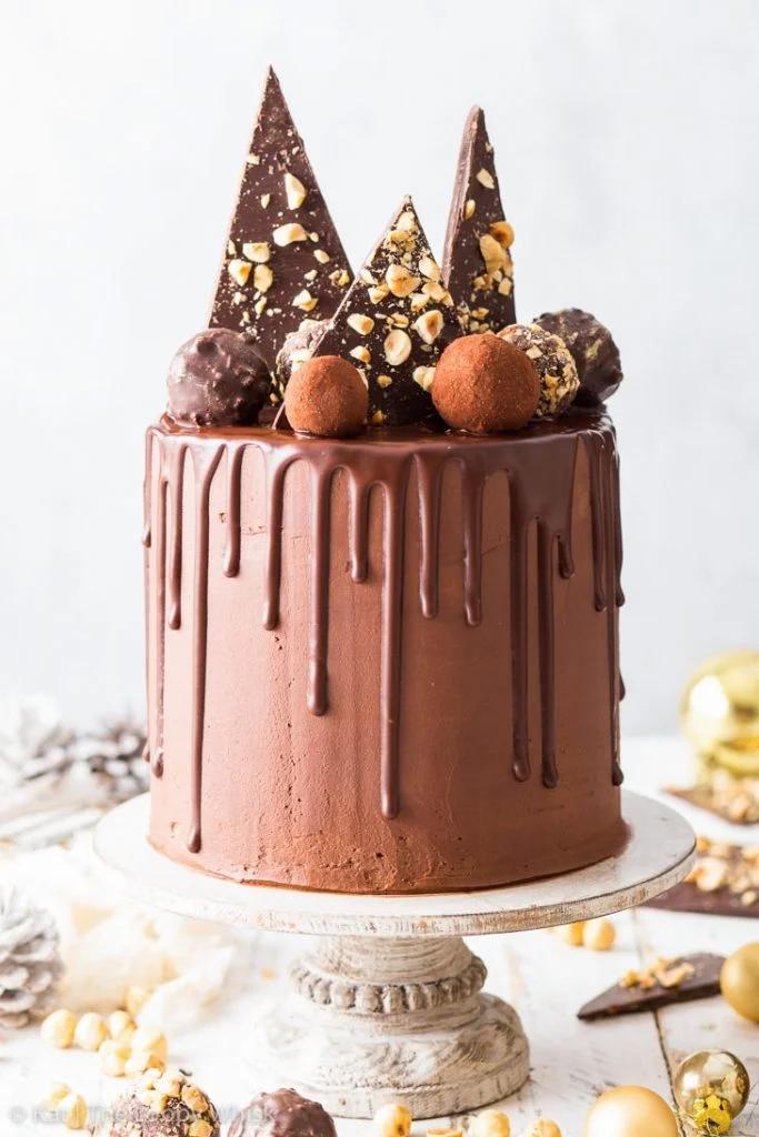 Torta tartufo vegana al cioccolato