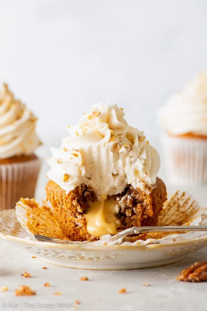 Cupcakes d'acero e noci pecan, senza uova