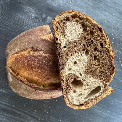 Pane marmorizzato di segale