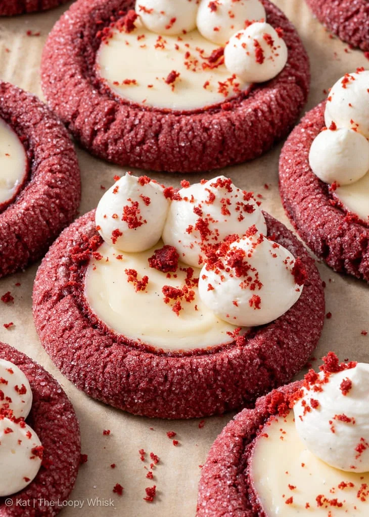 Biscotti red velvet con cheesecake