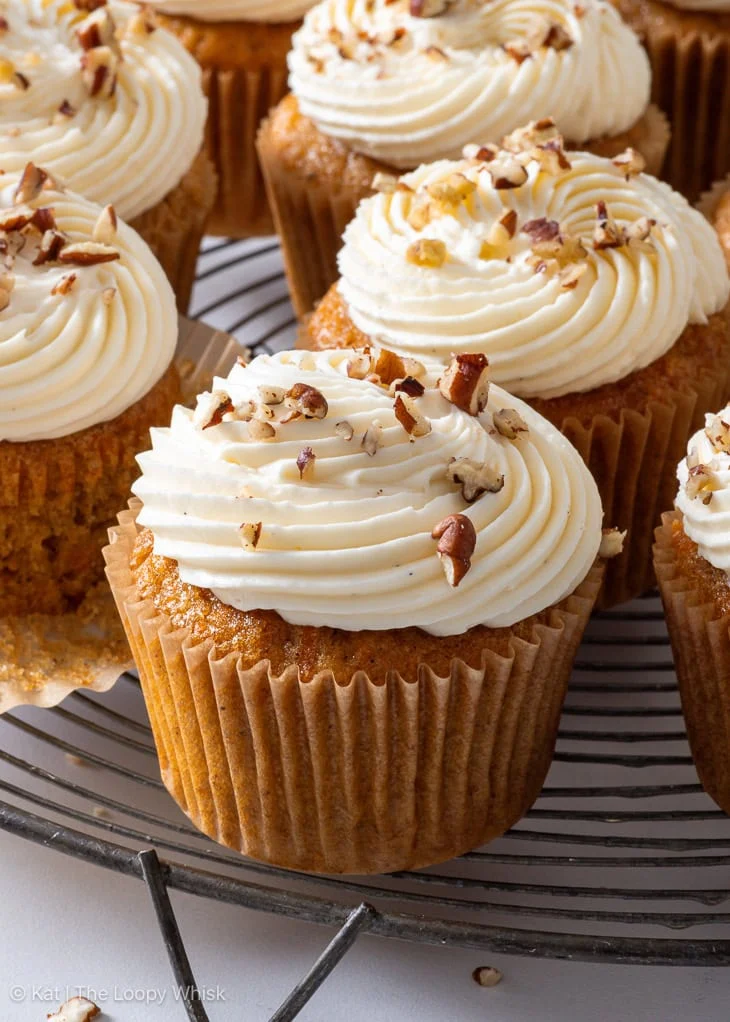 Cupcakes di carote con glassa al "cream cheese"