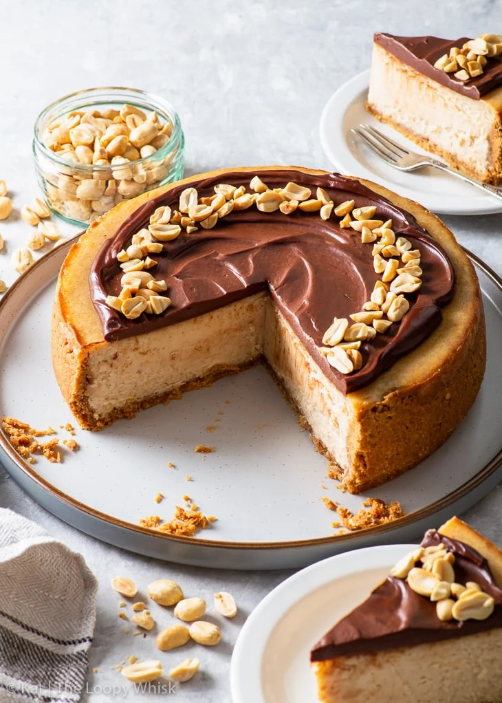 Cheesecake al cioccolato e burro d'arachidi