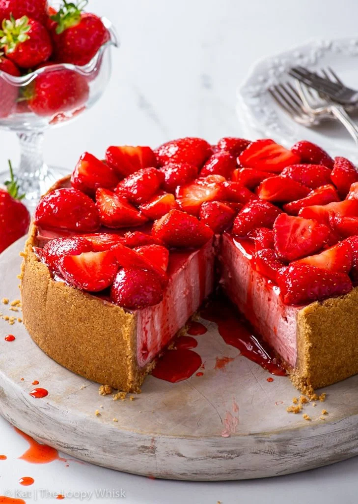 Cheesecake al forno ai frutti di bosco