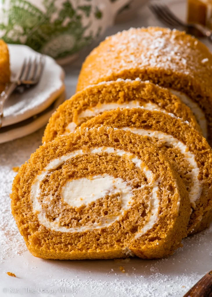 Rotolo di zucca con crema alla vaniglia