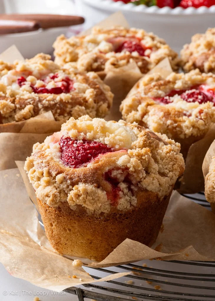 Muffin fragola e "cheesecake"